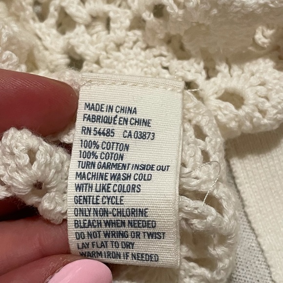 American Eagle 90s Y2K Crochet Vest Size XS | Boho Knit Sweater Vest - Picture 5 of 7